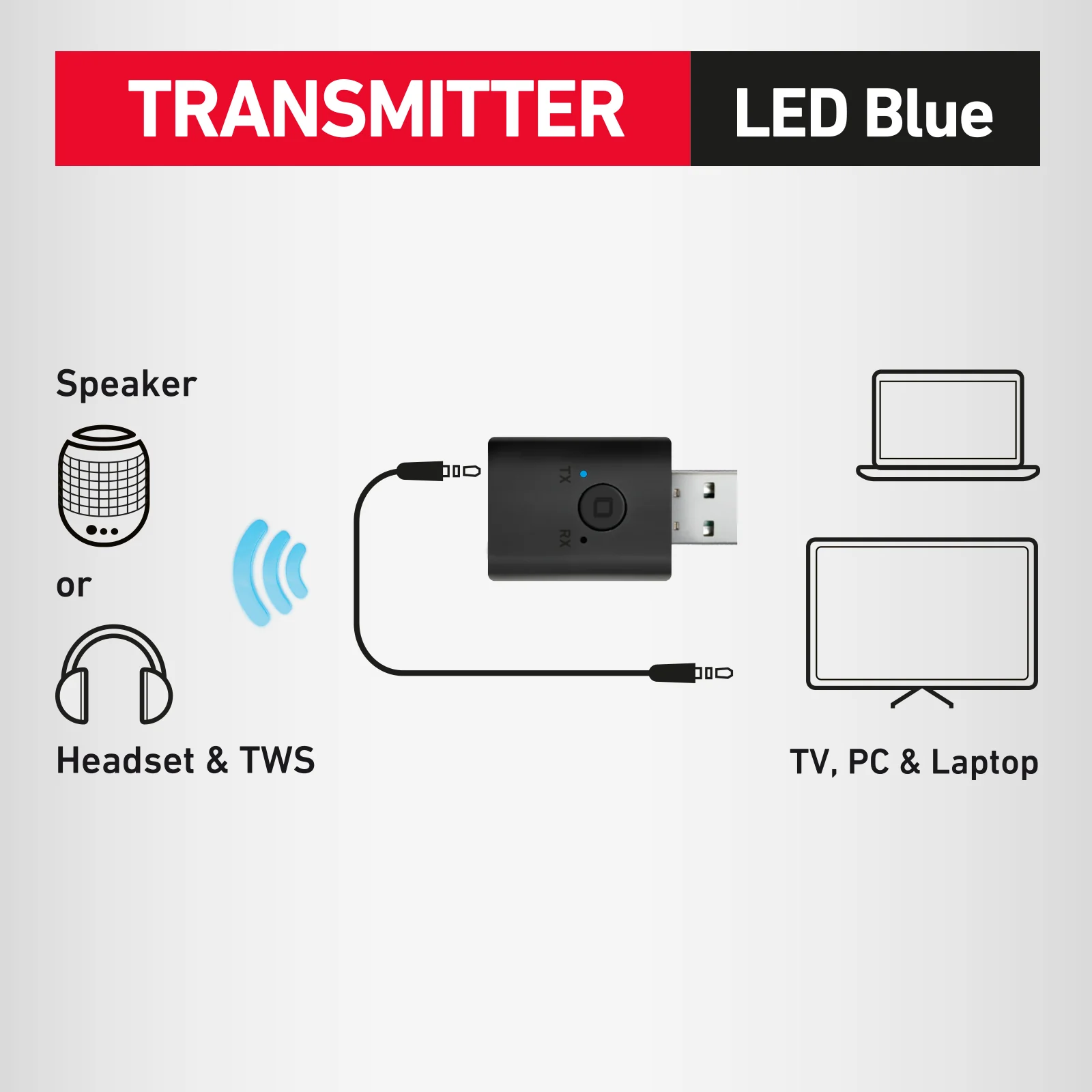 Adattatore per wireless con USB e cavo Jack 3.5mm - Image 3