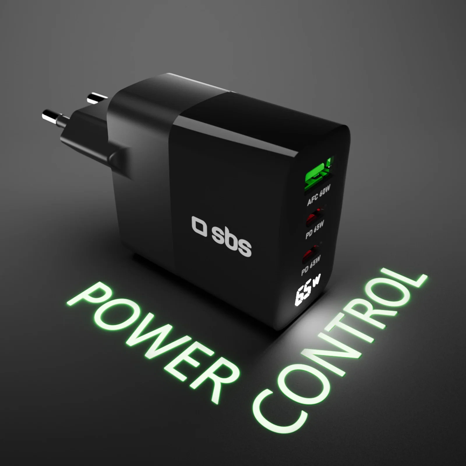 Caricabatterie 65W, display LCD, 2 Uscite USB-C PD, 1 USB-A Adaptive Fast Charge - Image 4