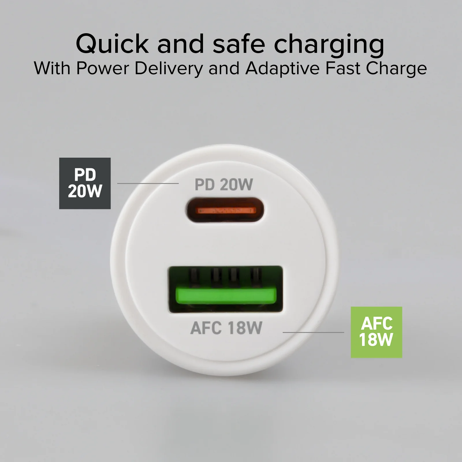 Caricatore auto - Ricarica ultra rapida 20 Watt con due porte USB, adatto per MacBook Neo - Image 5