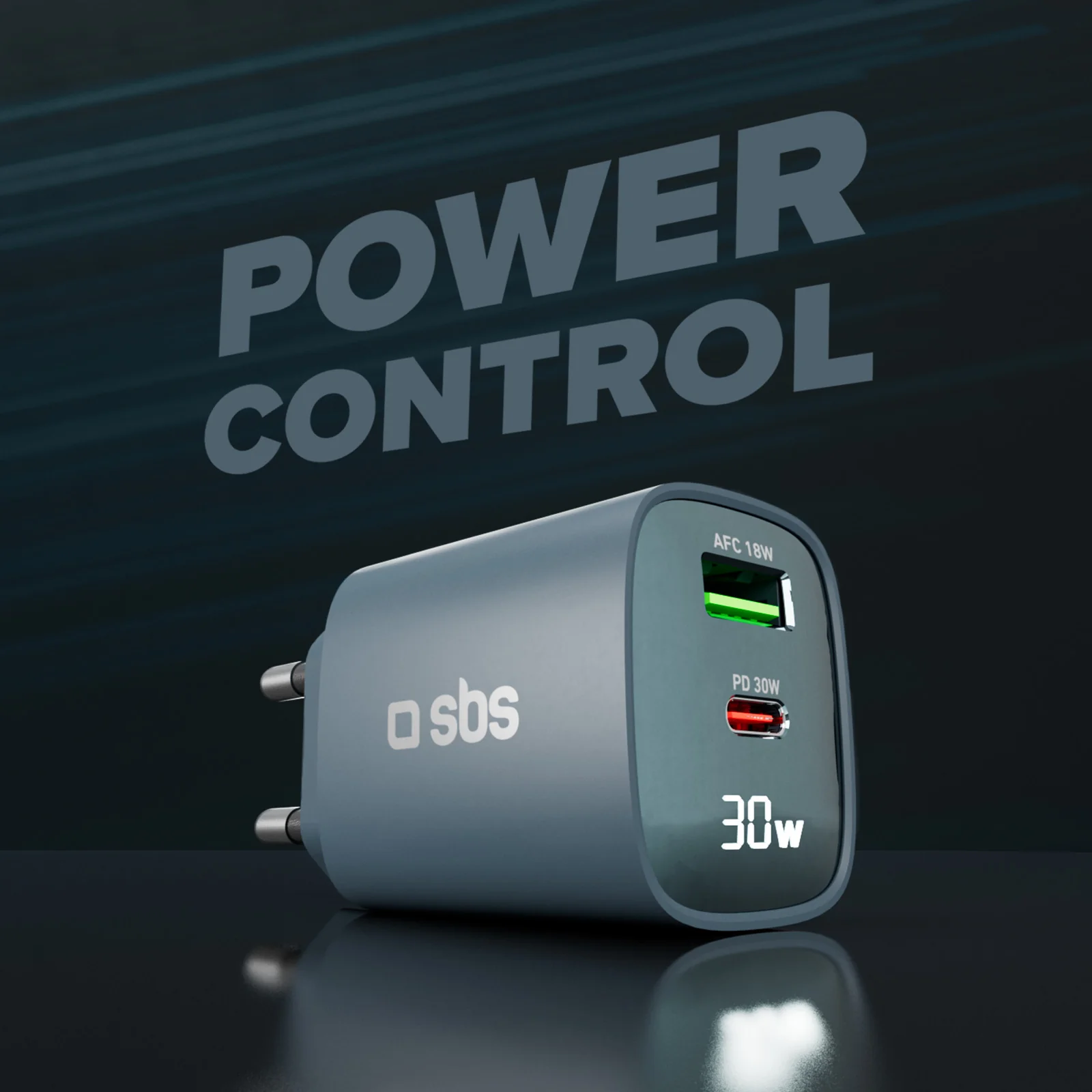 Caricabatterie da muro, schermo LCD, 1 uscita USB-C PD 30W, 1 uscita USB-A 18W - Image 35