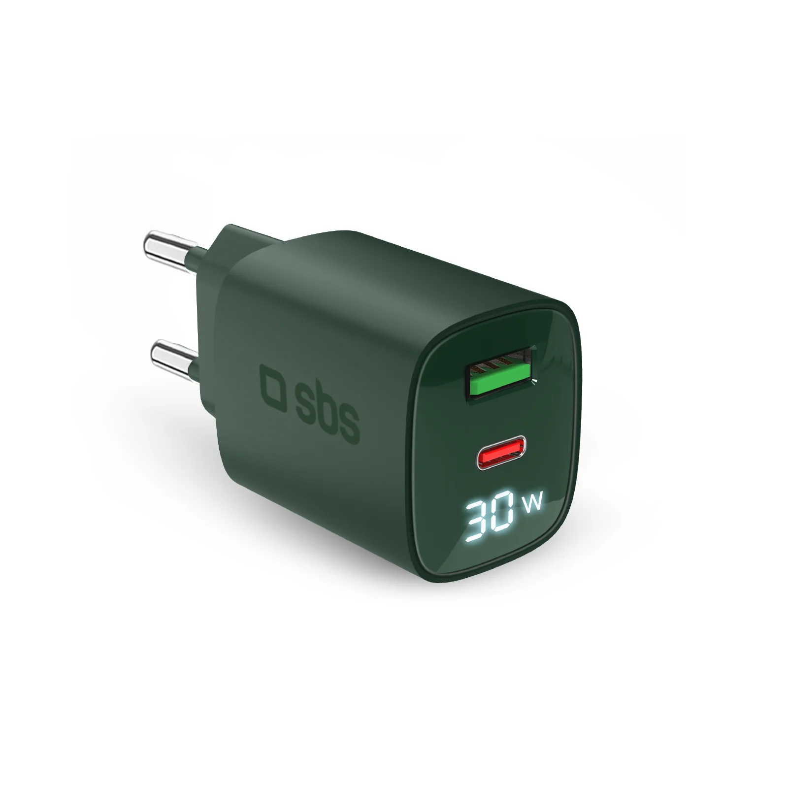 Caricabatterie da muro, schermo LCD, 1 uscita USB-C PD 30W, 1 uscita USB-A 18W - Image 37