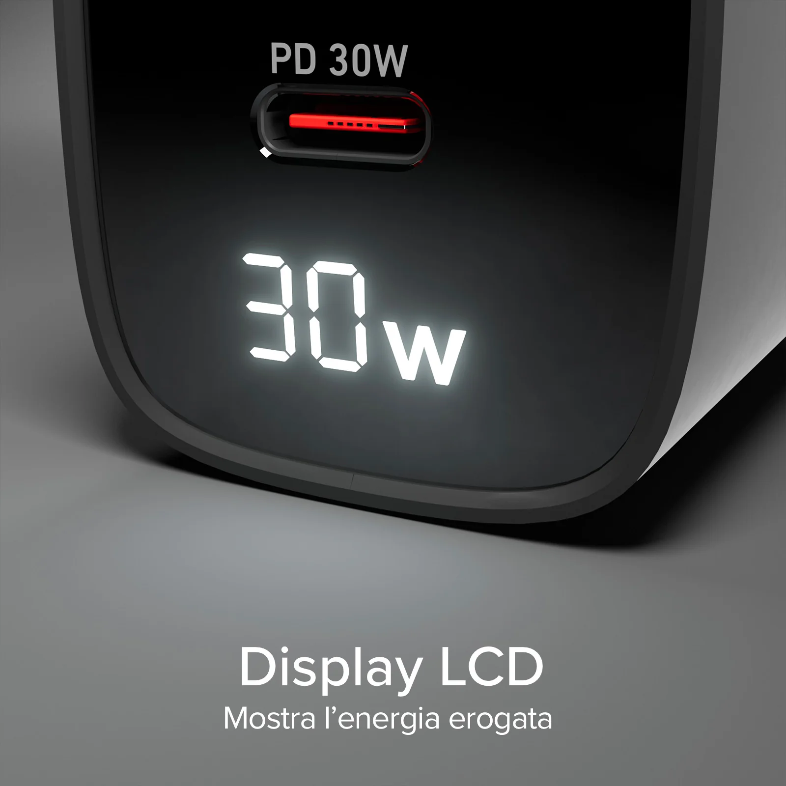Caricabatterie da muro, schermo LCD, 1 uscita USB-C PD 30W, 1 uscita USB-A 18W - Image 61