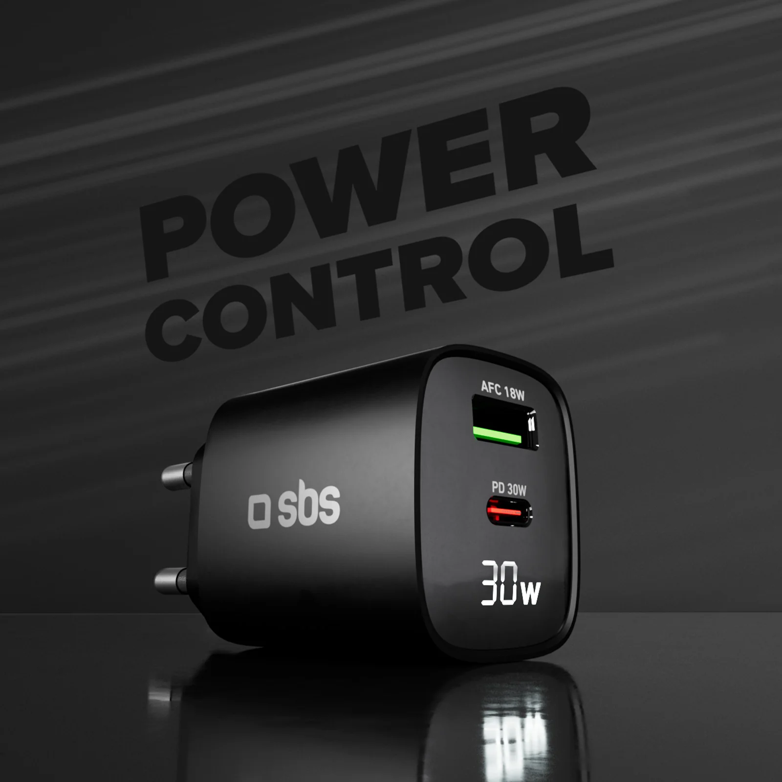 Caricabatterie da muro, schermo LCD, 1 uscita USB-C PD 30W, 1 uscita USB-A 18W - Image 69