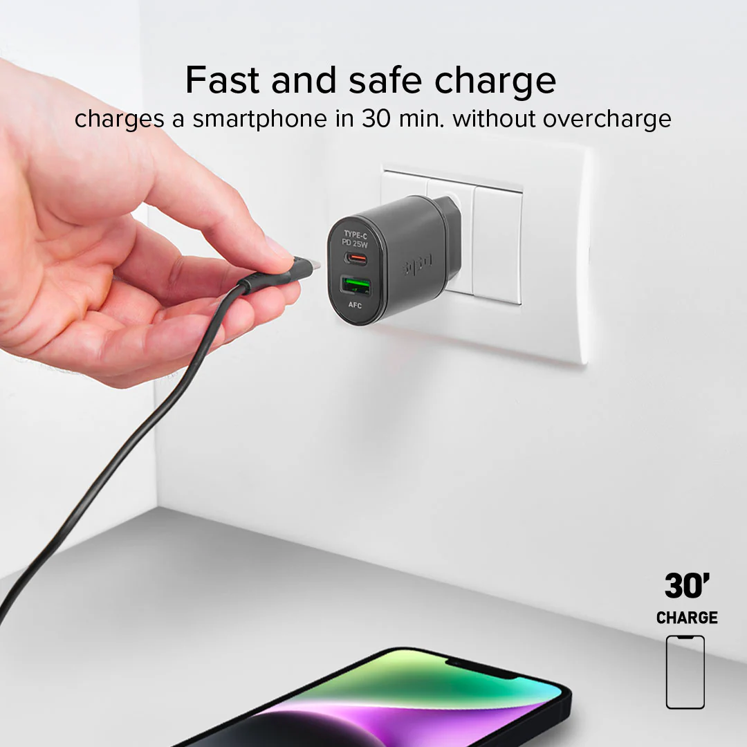Caricatore caricabatterie 25 Watt - Ricarica ultra rapida e uscita USB-C - Image 8
