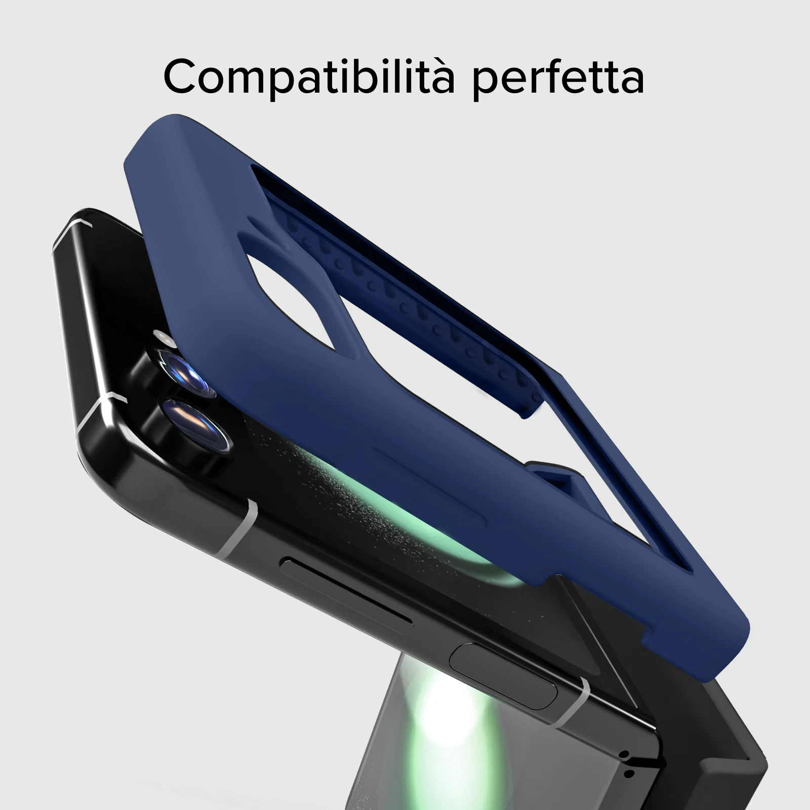 Cover in silicone con interni in microfibra per Samsung Z Flip 5 - Image 5