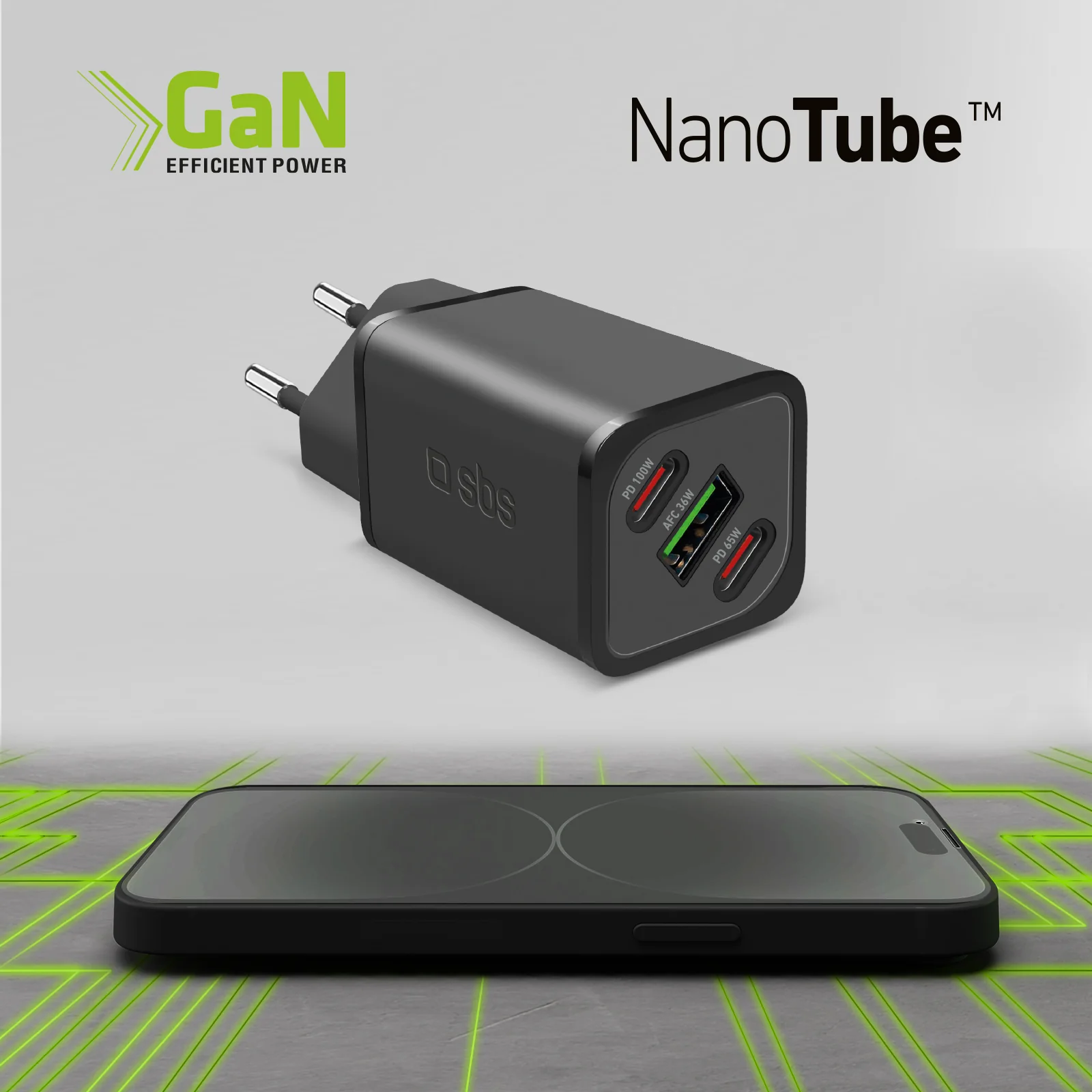 Caricatore caricabatterie GaN da 100 Watt con Power Delivery (PD) - Image 21