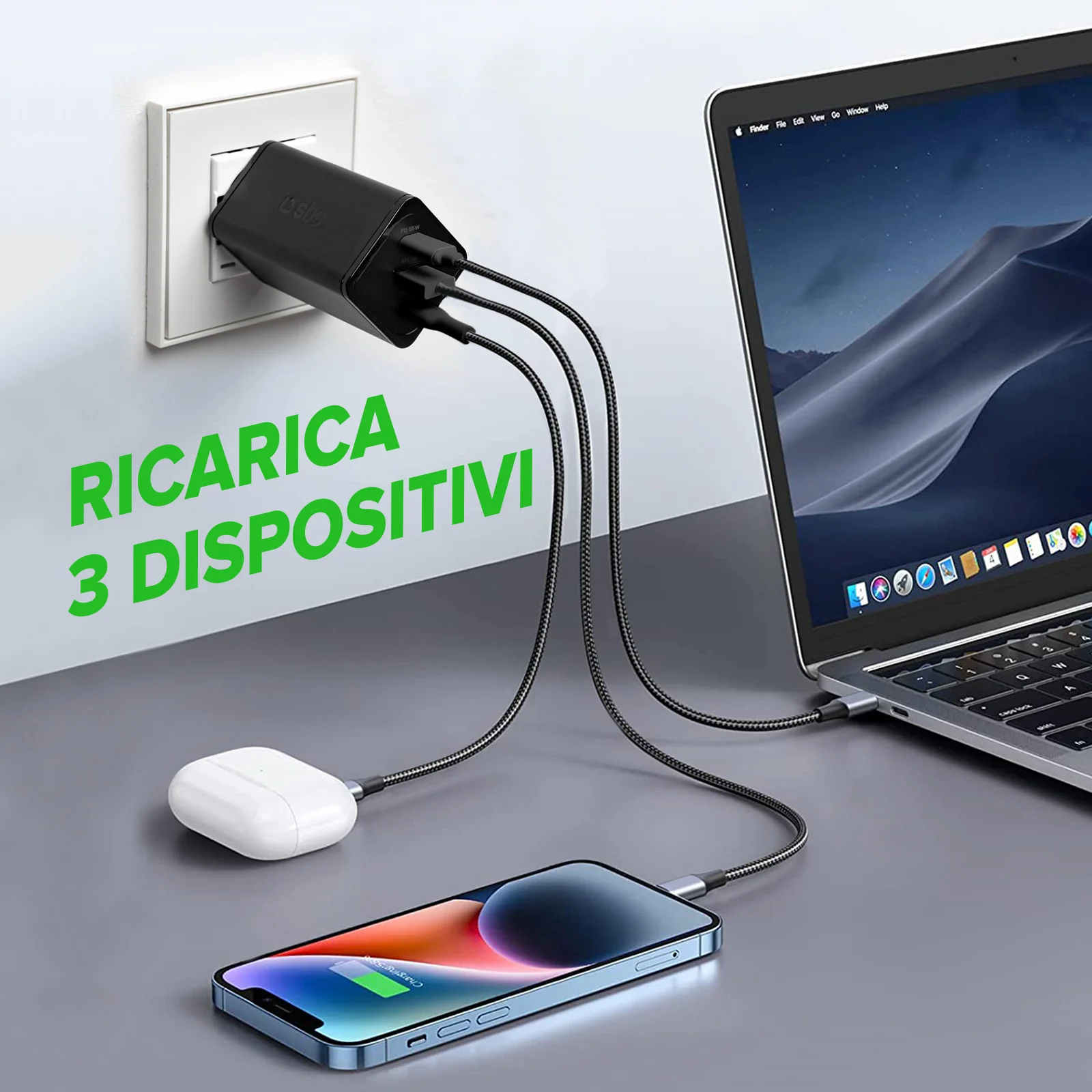 Caricatore caricabatterie GaN da 65 Watt con Power Delivery (PD) - Image 19