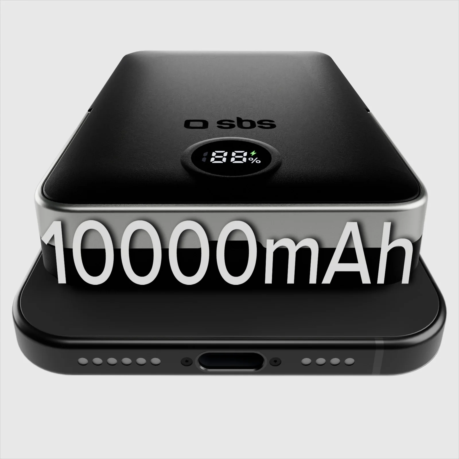 Power bank battery pack 10.000 mAh wireless con supporto stand integrato e LCD - Image 17