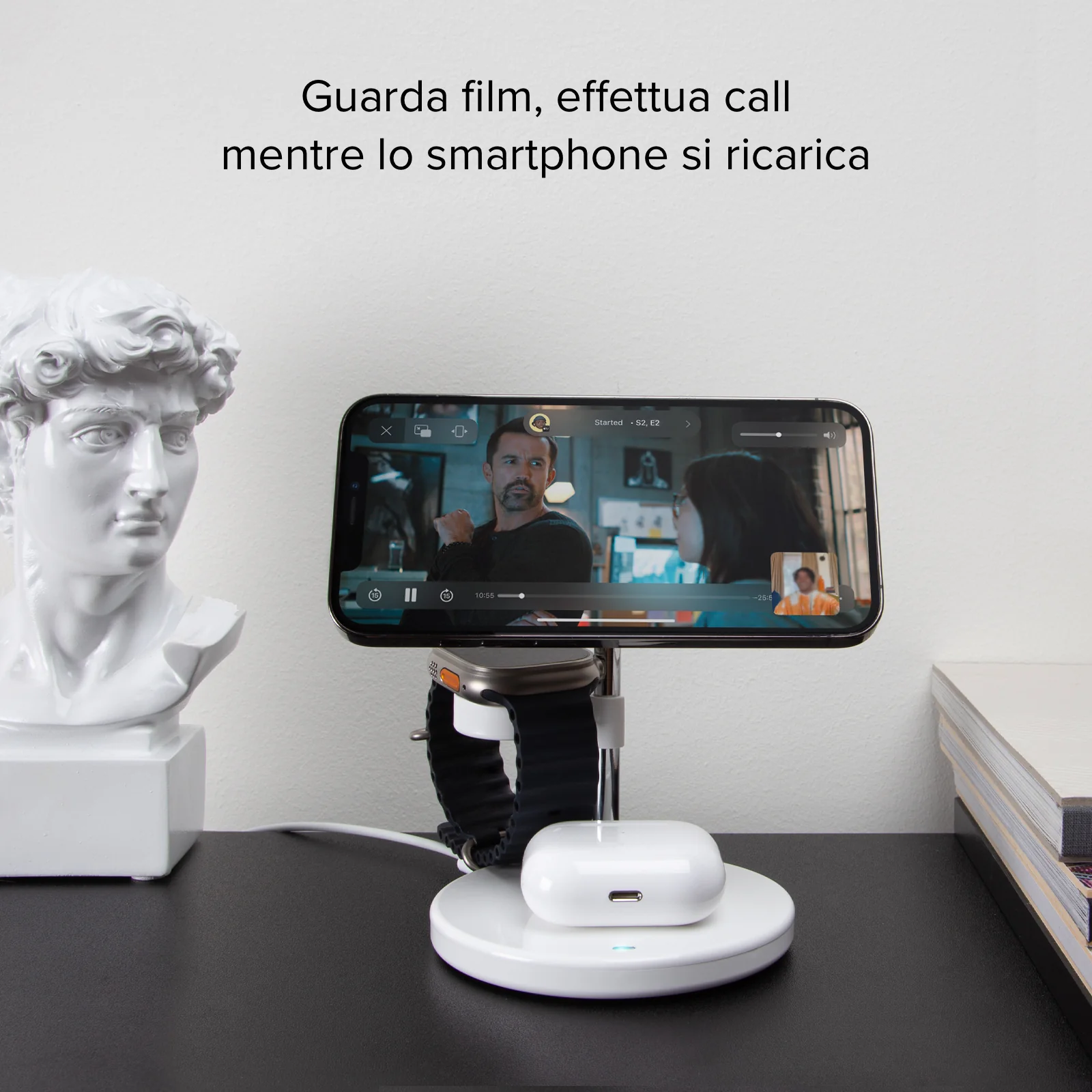 Stazione di ricarica wireless verticale 3 in 1 - Image 19